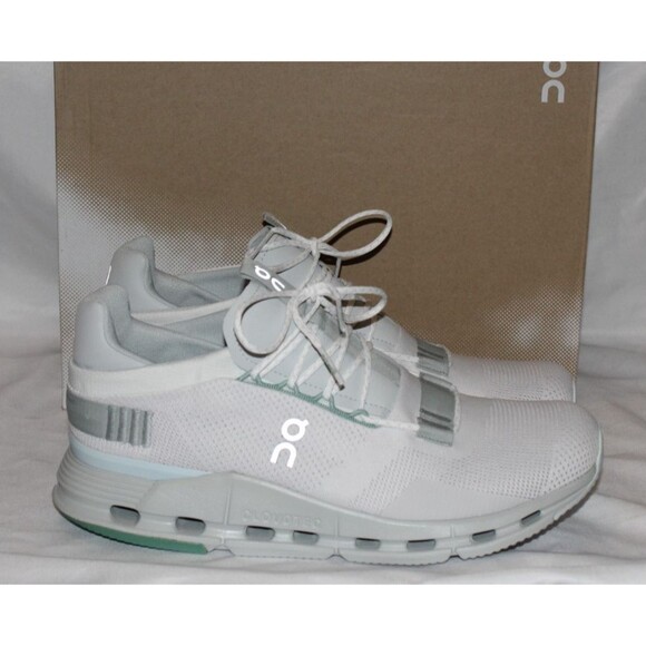 ON CLOUD MEN'S CLOUDNOVA RUNNING ATHLETIC‎ SNEAKERS WHITE GLACIER 12 NEW - Picture 1 of 5